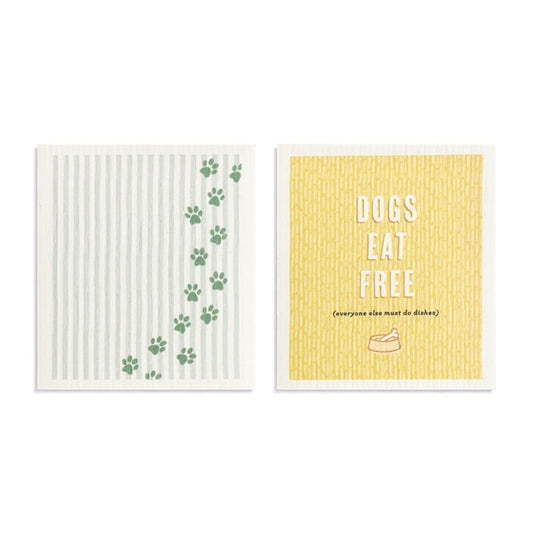 BioDishCloths Set of 2 - Dogs Eat Free