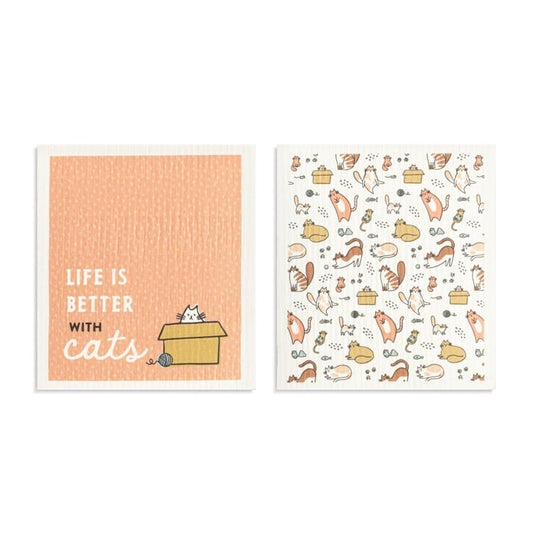 BioDishCloths Set of 2 - BetterWithCats